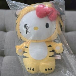Hello Kitty Plush in Tiger Costume - Yellow and Pink